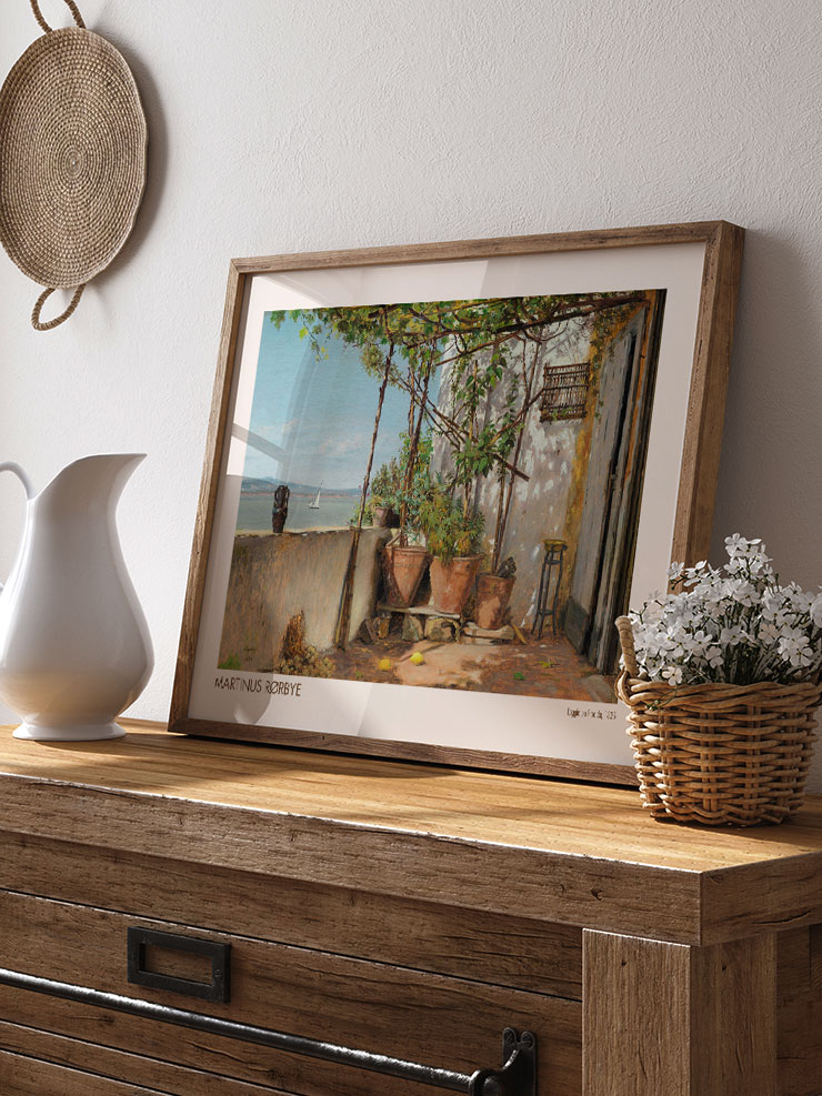 Martinus Rorbye Loggia on Procida - Art Print Ürün ikincil görseli