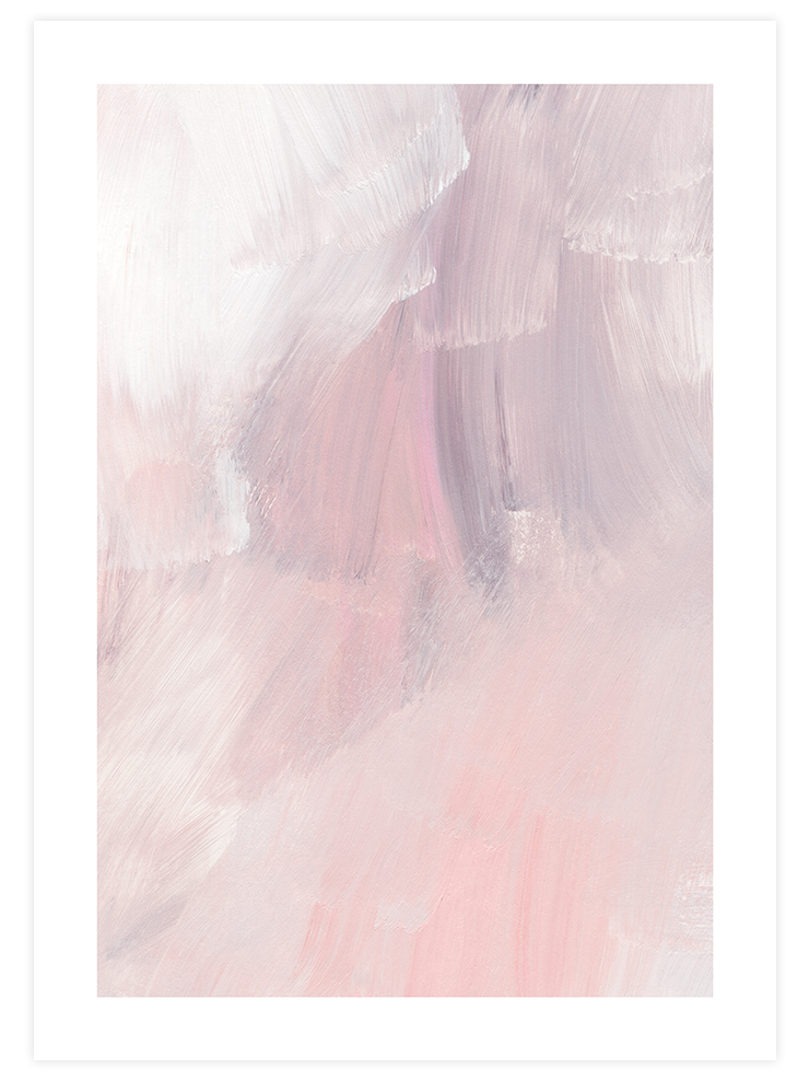 Rose Abstrait - Art Print Sanatsal Poster