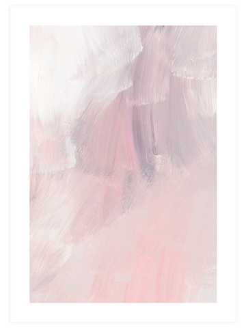 Rose Abstrait - Art Print
