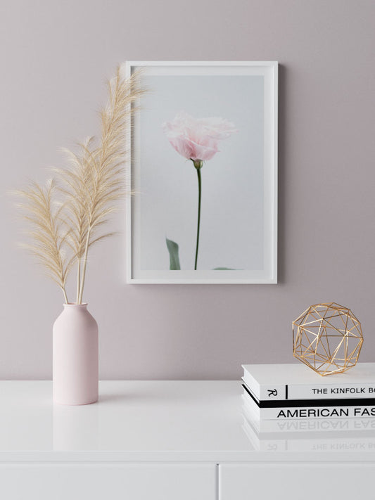 Pembe Çiçek - Art Print