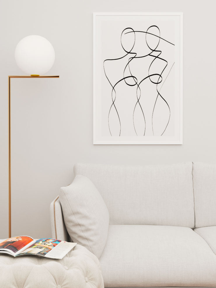 İki Kadın - Art Print Ürün ikincil görseli