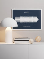 Ses Dalgaları Mavi Kişiye Özel - Art Print