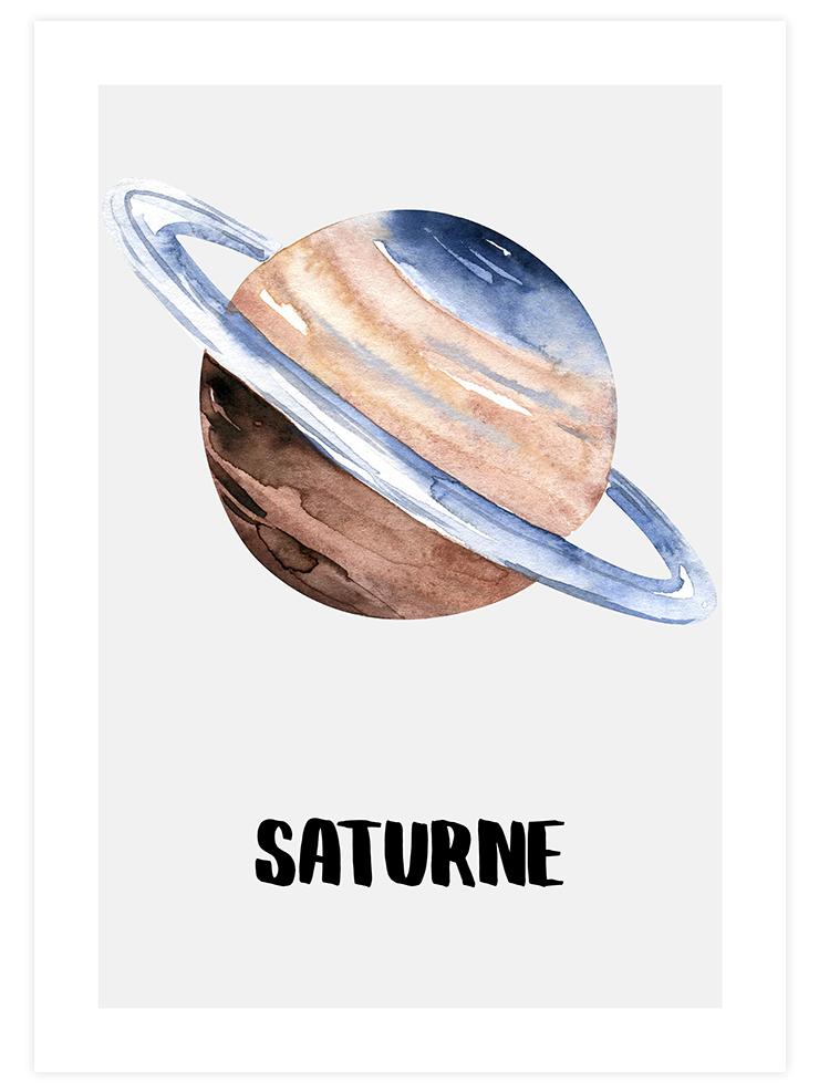 Saturne - Art Print