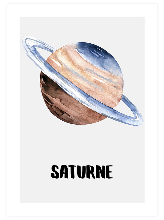 Saturne Poster - Giclée Baskı