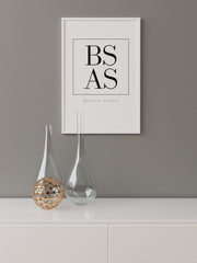 Bs As Buenos Ai̇res - Fine Art Poster