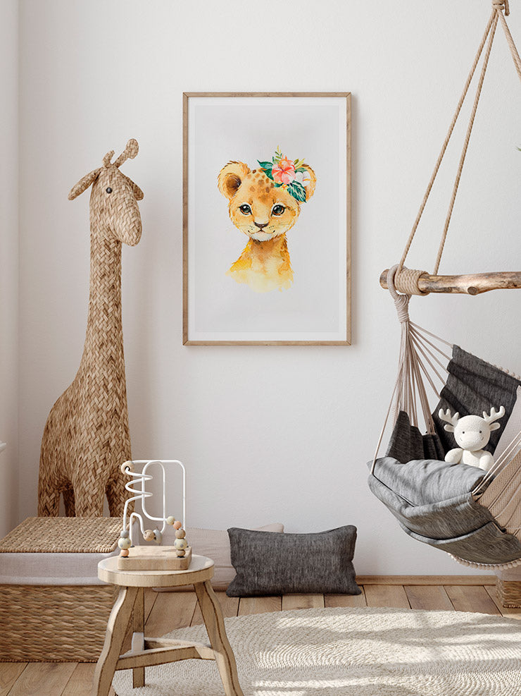 Sevimli Aslan - Art Print