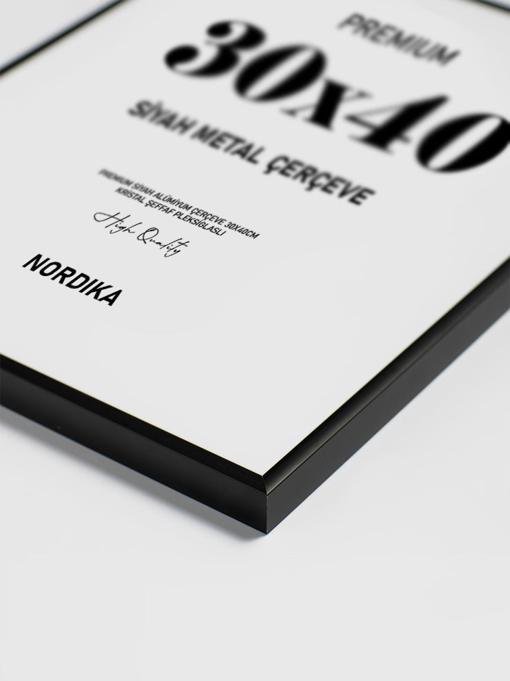 Siyah Metal Çerçeve 30x40cm