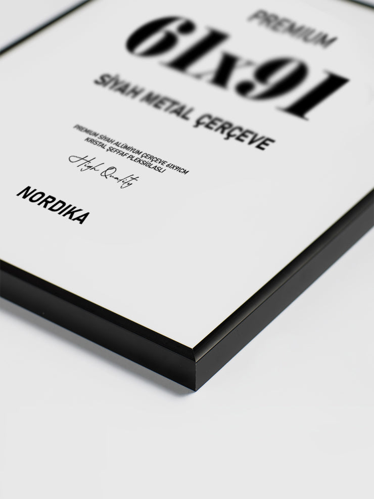 Siyah Metal Çerçeve 61x91cm