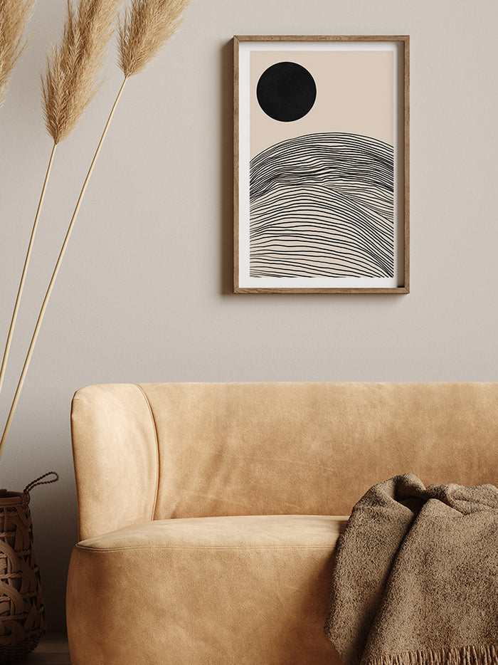 Ink Moon - Art Print  Poster
