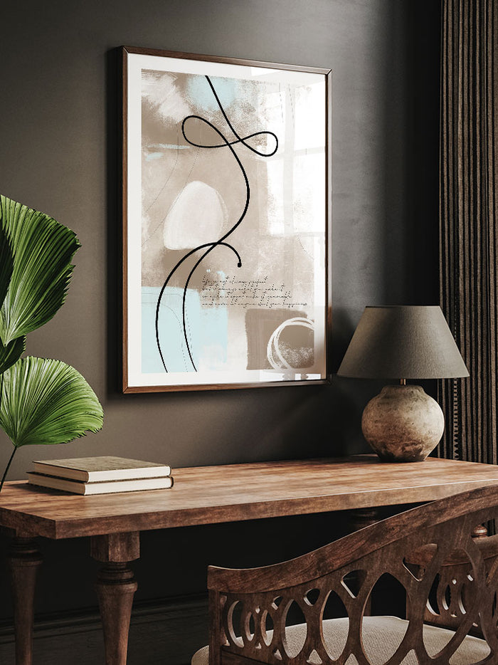 Abstract Lines N7 - Art Print  Poster