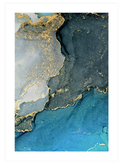 Soyut Mavi - Fine Art Poster