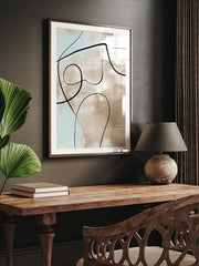 Abstract Lines N6 - Fine Art Poster