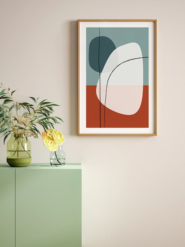 Shapes And Lines 1 - Art Print  Poster