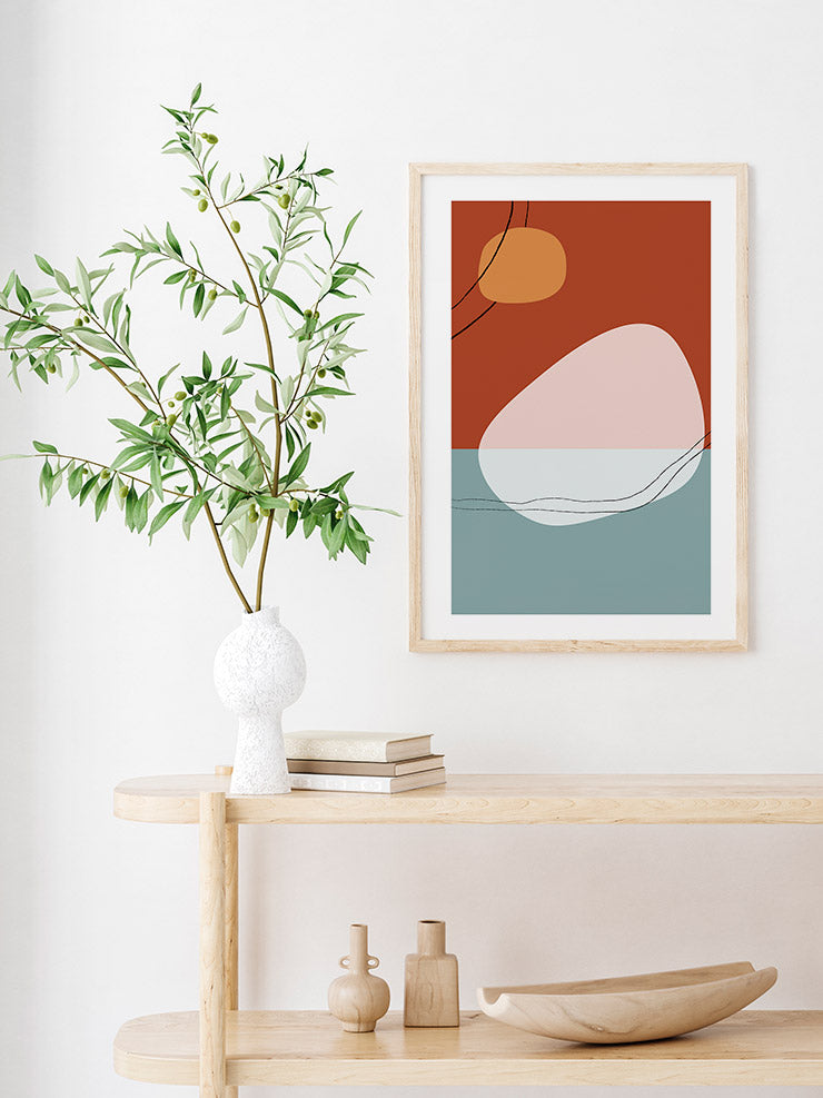 Shapes And Lines 2 - Art Print  Poster