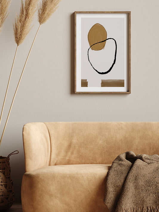 Painted Abstract Poster - Giclée Baskı