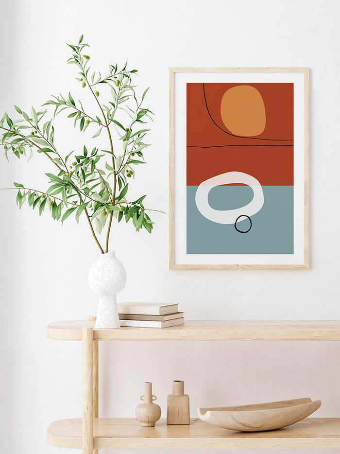 Shapes And Lines 3 - Art Print  Poster
