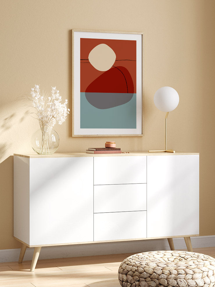 Shapes And Lines 4 - Art Print Ürün ikincil görseli