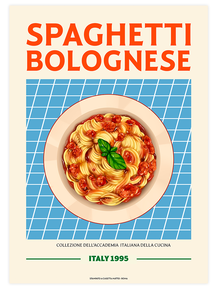 Spaghetti Bolognese - Art Print Ürün ana görseli
