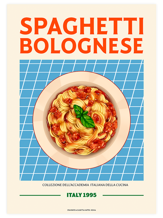 Spaghetti Bolognese Poster - Giclée Baskı