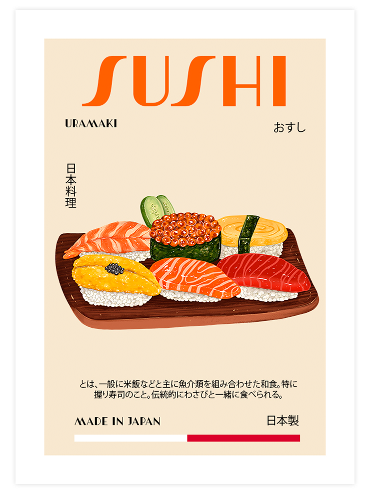 Sushi - Art Print Ürün ana görseli