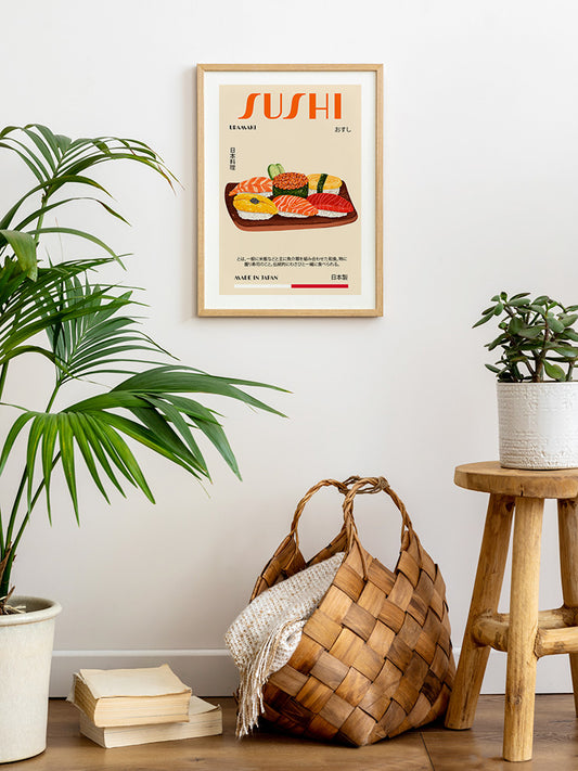 Sushi Poster - Giclée Baskı