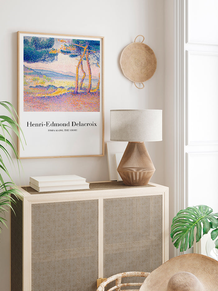 Delacroix Pines Along The Shore - Art Print  Poster