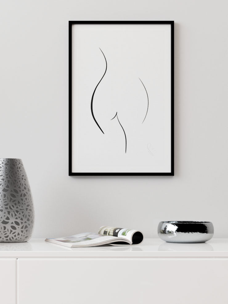 Woman Body Shape - Art Print