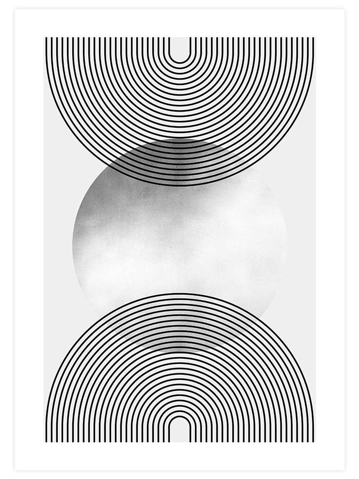 Geometrik N3 - Art Print Sanatsal Poster