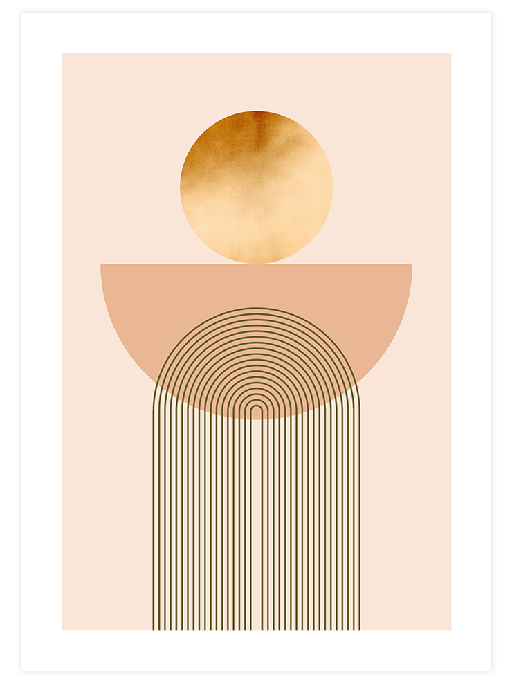 Golden Arch 1 - Art Print Sanatsal Poster