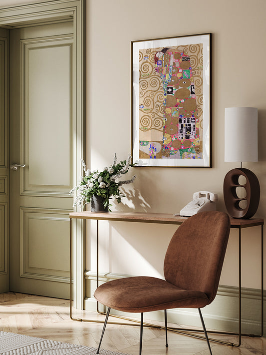 Gustav Klimt The Embrace - Art Print