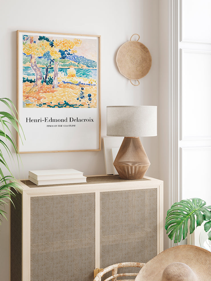 Delacroix Pines On The Coastline - Art Print Ürün ikincil görseli