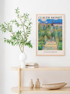 Monet The Artist's Garden At Vetheuil - Art Print
