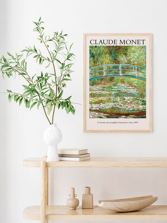 Claude Monet The Waterlily Pond, Green Harmony Poster - Giclée Baskı