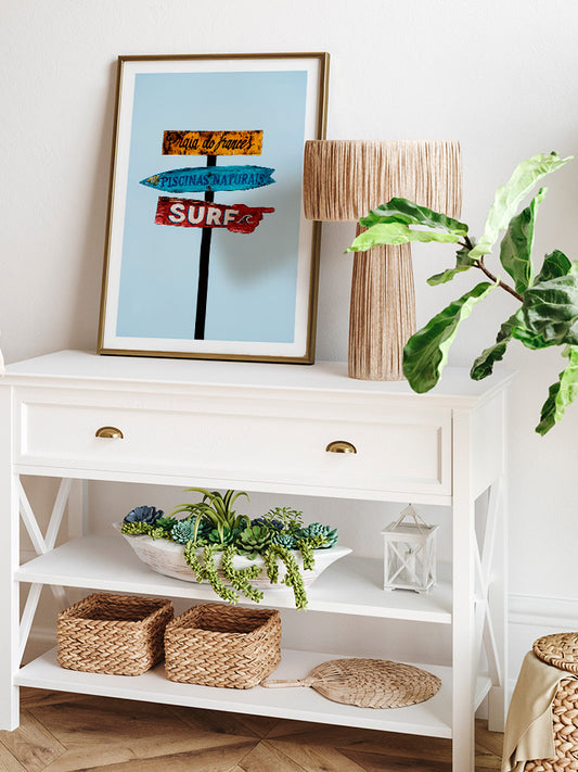 Surf Way Poster - Giclée Baskı