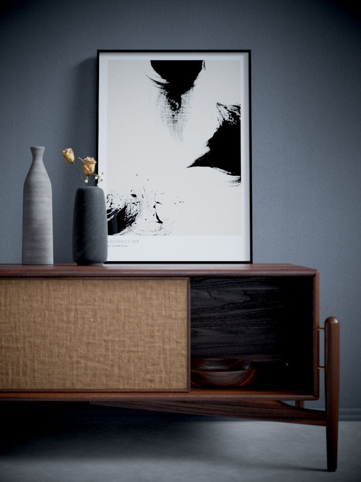 Abstract Ink N3 - Art Print  Poster