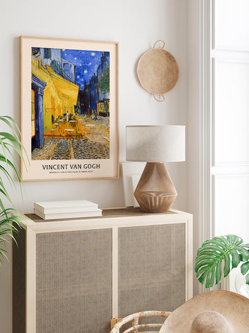 Van Gogh Gece Kahvesi N3 - Art Print