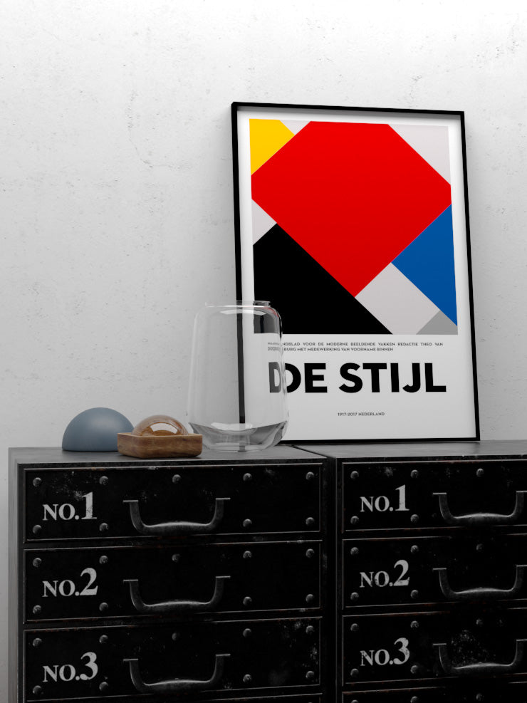 De Stijl Afiş - Art Print Ürün ikincil görseli