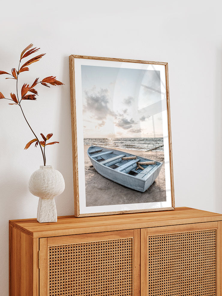 Mavi Tekne - Art Print