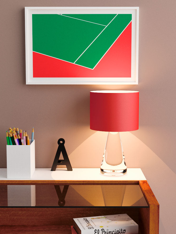 Teni̇s Kortu - Art Print Ürün ikincil görseli