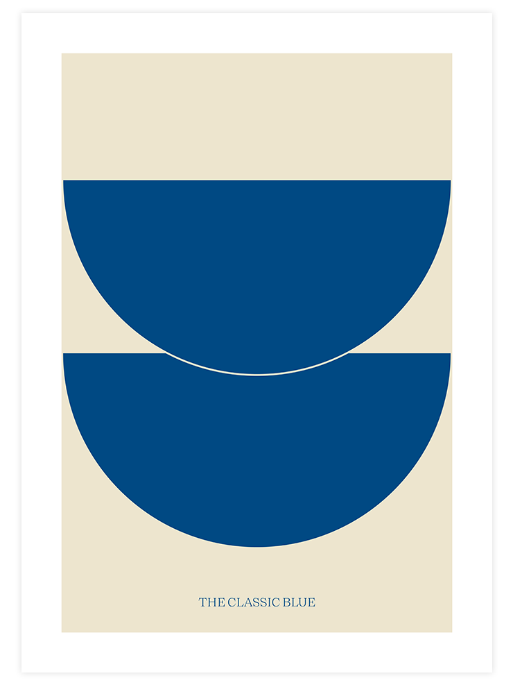 The Classic Blue - Art Print Sanatsal Poster