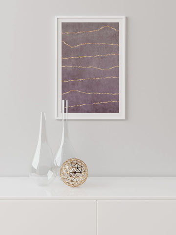 Gold Veins N4 - Art Print
