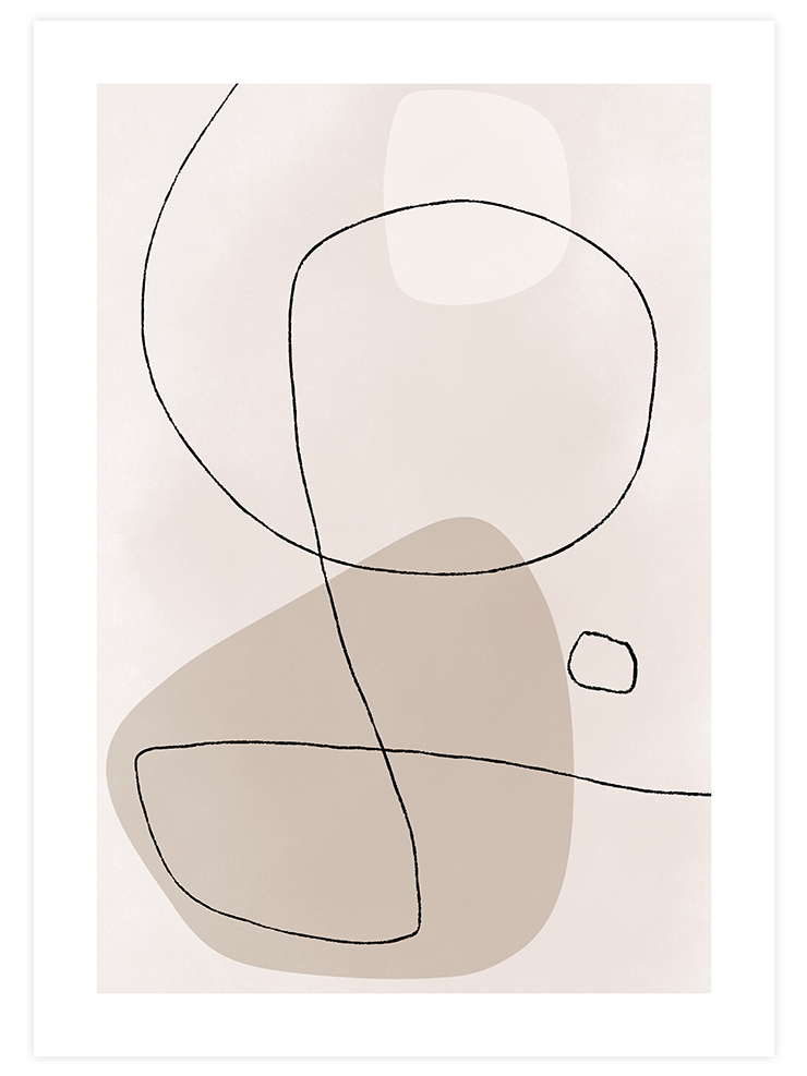 Trait Abstrait N2 - Art Print Ürün ana görseli