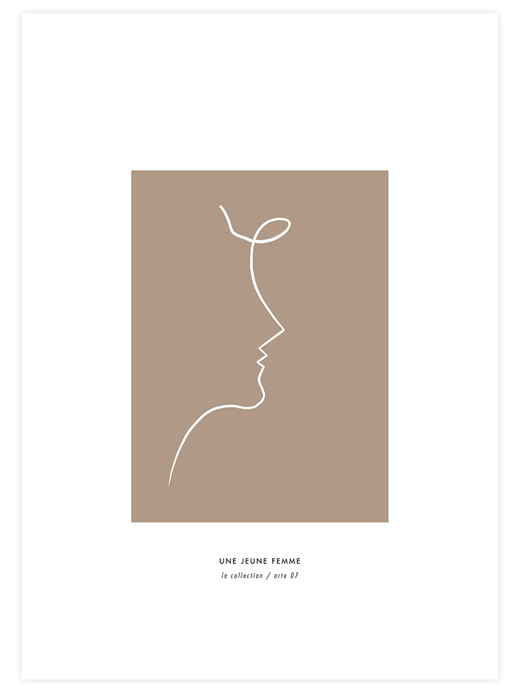Une Jeune Femme - Art Print