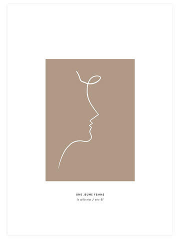 Une Jeune Femme - Art Print