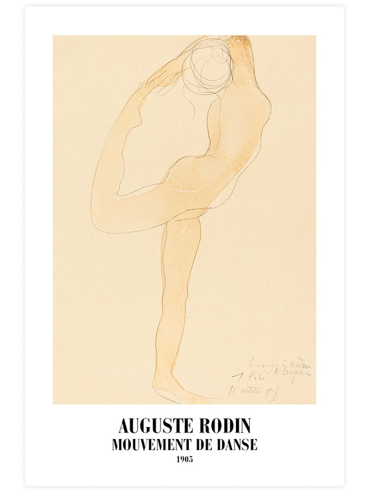 Rodin Dance Movement - Fine Art Poster