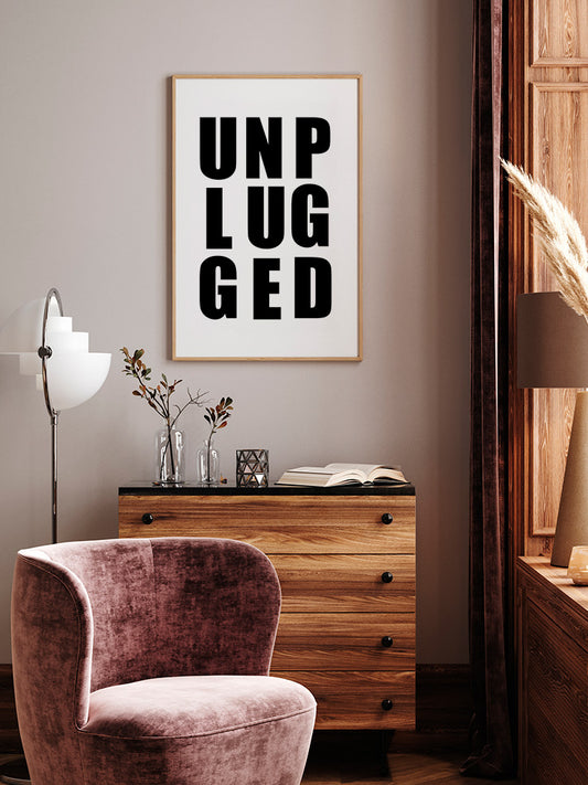 Unplugged Poster - Giclée Baskı