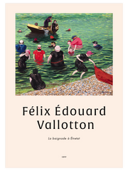 Vallotton Bathing in Etretat - Fine Art Poster