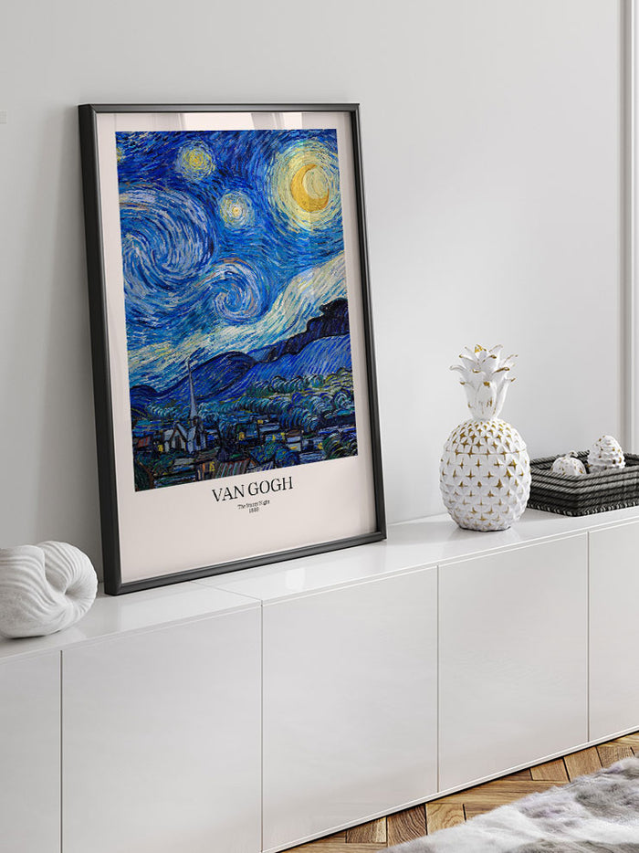Van Gogh The Starry Night (Yıldızlı Gece) - Art Print  Poster