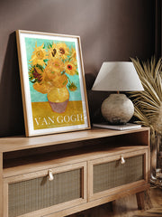 Van Gogh Vase With Twelve Sunflowers - Fine Art Poster