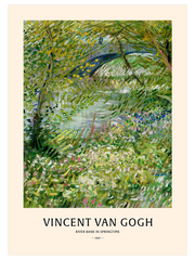 Van Gogh River Bank - Fine Art Poster